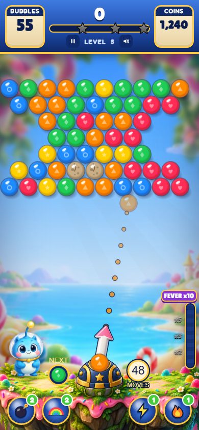Bubble Orbit screen 2